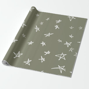 Stars pattern wrapping paper