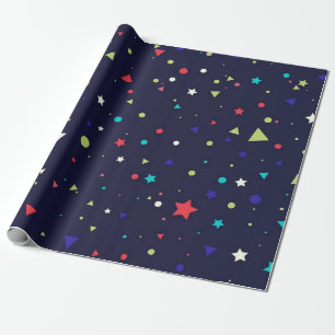 Stars pattern wrapping paper