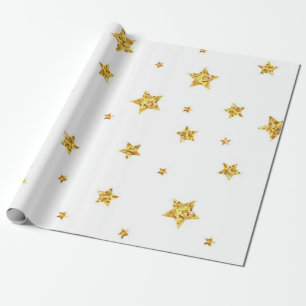Stars pattern wrapping paper