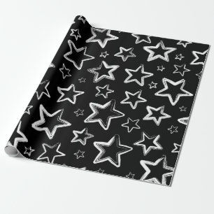 Stars pattern wrapping paper