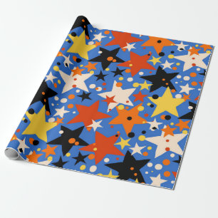 Stars pattern wrapping paper