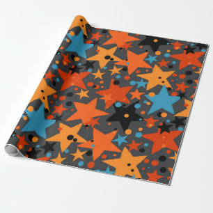 Stars pattern wrapping paper