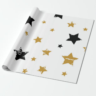 Stars pattern wrapping paper