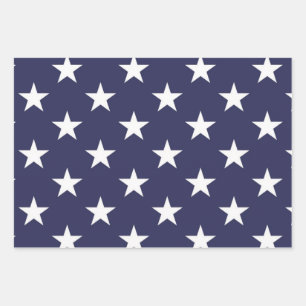 Stars pattern wrapping paper sheet