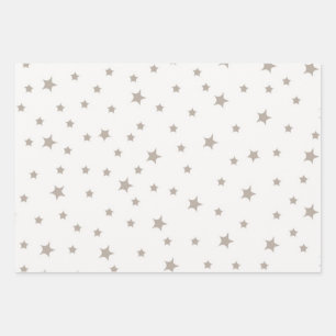 Stars pattern wrapping paper sheet