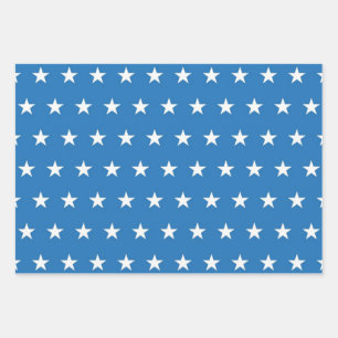 Stars pattern wrapping paper sheet