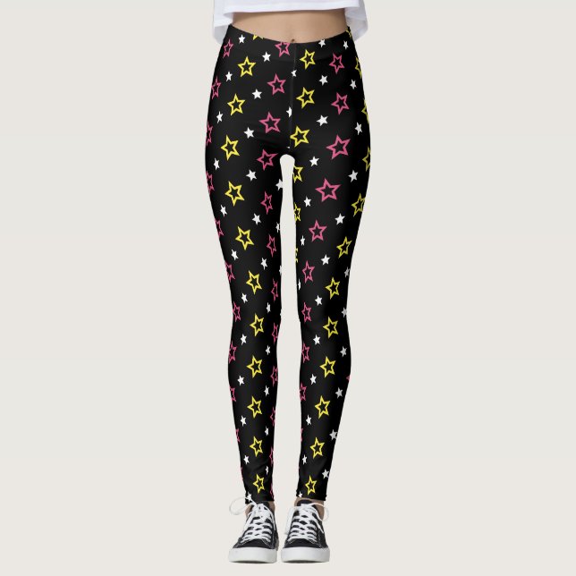 Stars Patterns Leggings (Front)