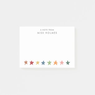 Stars Personalized Teacher Post-it Notes