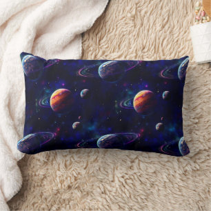 Stars, Planets, Galaxy, Outer space Themed Lumbar Cushion
