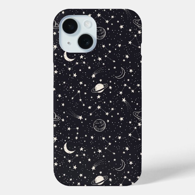 Stars & Planets Pattern Case-Mate iPhone Case (Back)