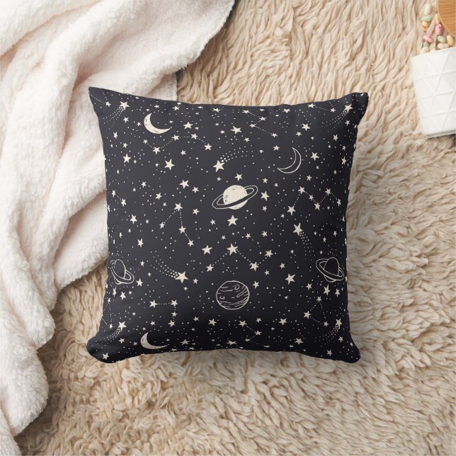 Stars & Planets Pattern Cushion (Blanket)