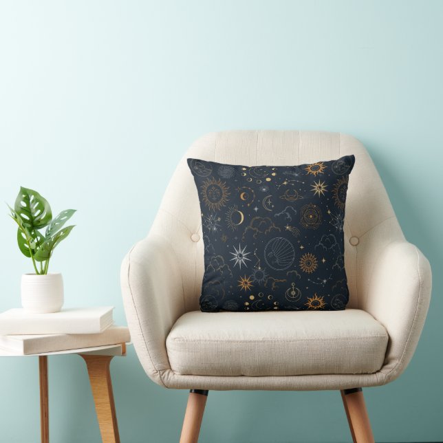 Stars & Planets Pattern Cushion (Chair)