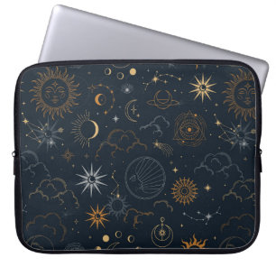 Stars & Planets Pattern Laptop Sleeve