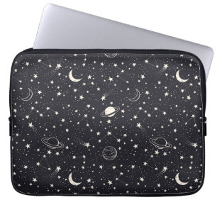 Stars & Planets Pattern Laptop Sleeve
