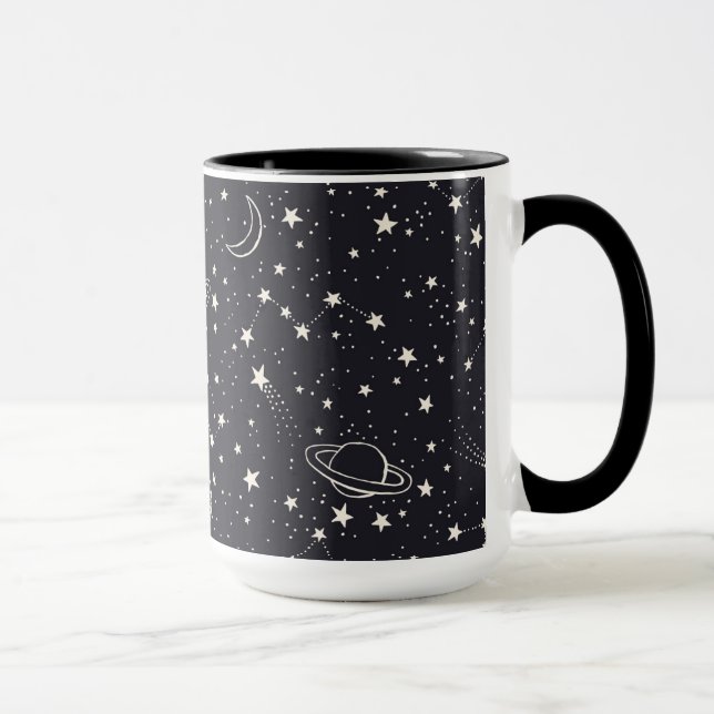Stars & Planets Pattern Mug (Right)