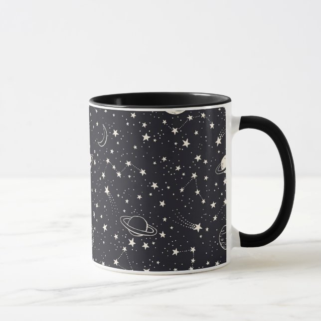 Stars & Planets Pattern Mug (Right)