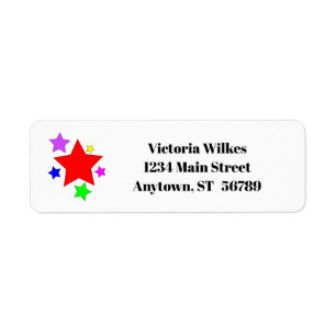 Stars Return Address Labels