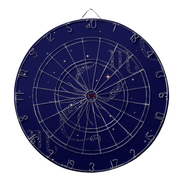 stars scorpio dartboard (Front)