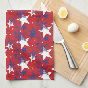 Stars Seamless Pattern  Tea Towel