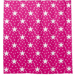 Stars seamless pattern white + your backgr. & idea shower curtain