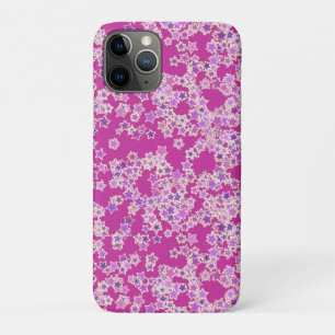 Stars, shades of lilac against magenta iPhone 11 pro case