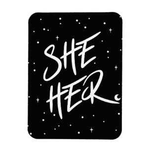 Stars She/Her Pronouns 3 Cm Round Badge Magnet