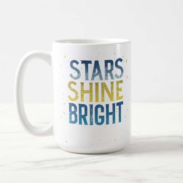 Stars Shine Bright Coffee Mug (Left)
