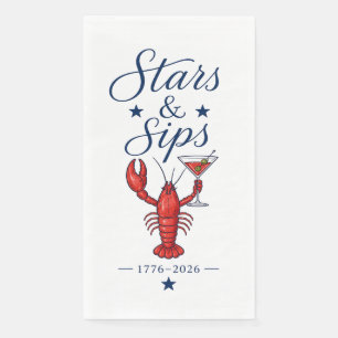 Stars & Sips 4th of July America 250  Napkin