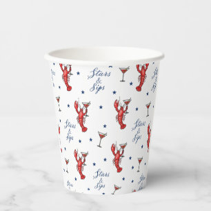 Stars & Sips America 250 Coastal Summer Paper Cups