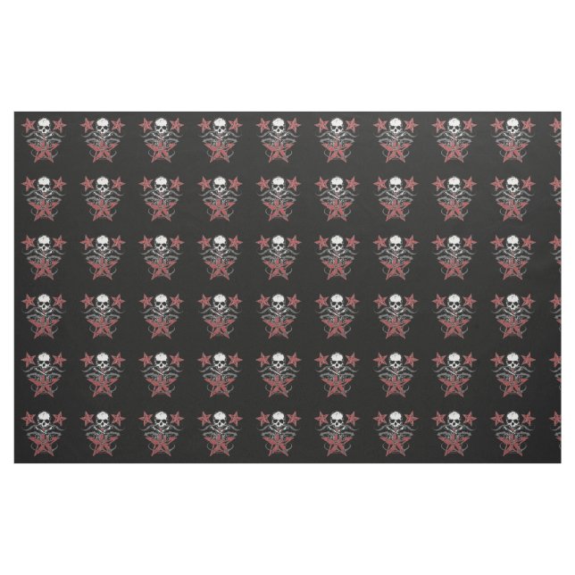 Stars & Skull Fabric (Fat Quarter)