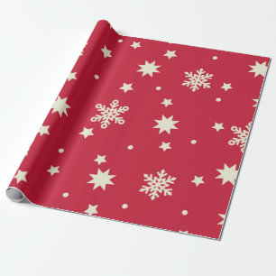 Stars & Snowflakes Christmas Wrapping Paper