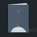 Stars Snowman In Remembrance Christmas Card<br><div class="desc">This Remembrance Christmas Card features a snowman gazing up at the stars and an Eskimo Proverb. Perhaps they are not stars in the sky, but rather openings where our loved ones smile down to let us know that they are happy. Great to share with friends and family to remember a...</div>