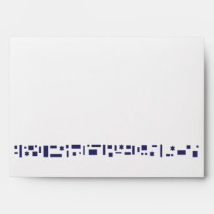 Stars & Square Bar Bat Mitzvah Invitation envelope