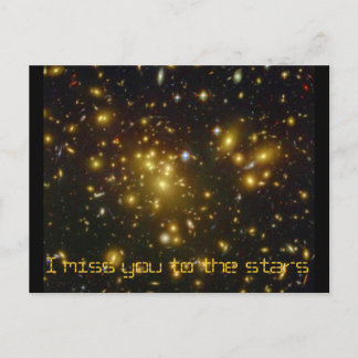 Stars star space smile peace postcard