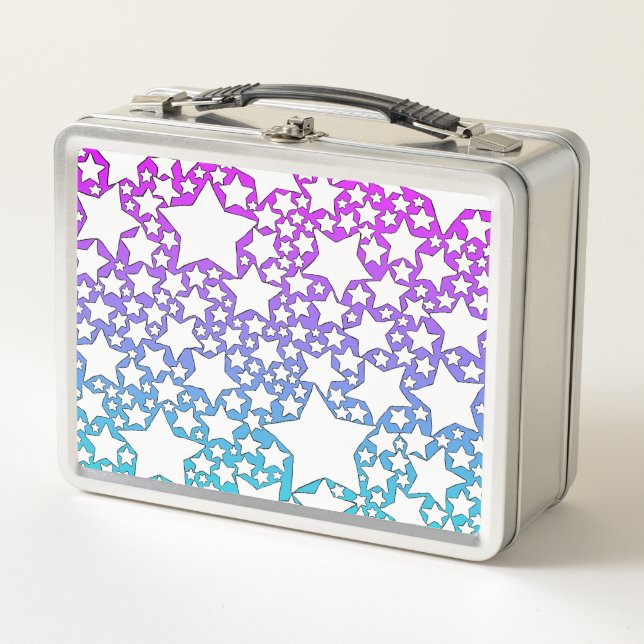 Stars, Stars, Stars  Metal Lunch Box (Front)