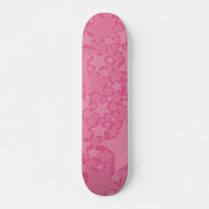 Stars, Stars, Stars - Pink Skateboard