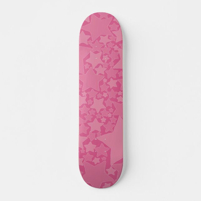 Stars, Stars, Stars - Pink Skateboard (Front)