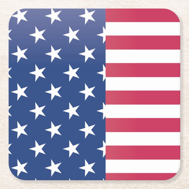 Stars & Stripes, 4th of July Coaster (Front)