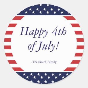 Stars & Stripes 4th of July Memorial Day Sticker