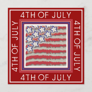 Stars & Stripes 4th of July Party Invitation