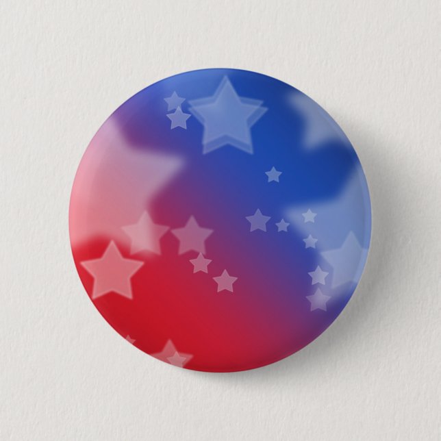 stars & stripes 6 cm round badge (Front)