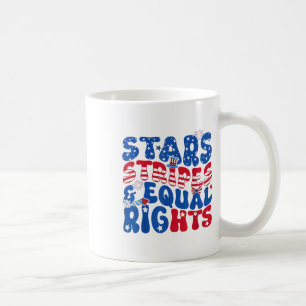 Stars Stripes And Equal Rights 4th Of July Womens Coffee Mug