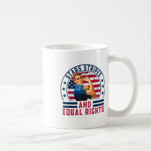 Stars Stripes And Equal Rights 4th Of July Womens Coffee Mug