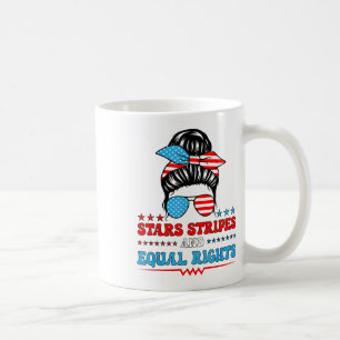 Stars Stripes And Equal Rights 4th Of July Womens Coffee Mug