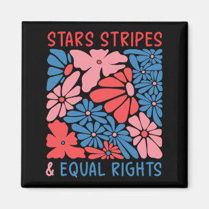 Stars Stripes And Equal Rights 4th Of July Womens Magnet