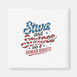 Stars Stripes And Equal Rights 4th Of July Womens Magnet