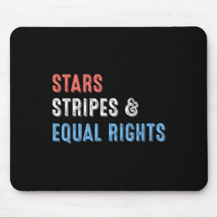 Stars Stripes And Equal Rights 4th Of July Women's Mouse Pad