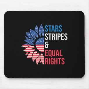 Stars Stripes And Equal Rights 4th Of July Women's Mouse Pad