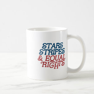 Stars Stripes And Equal Rights Retro 4th Of July F Coffee Mug