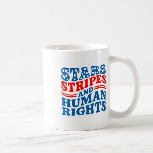 Stars Stripes And Human Rights Coffee Mug